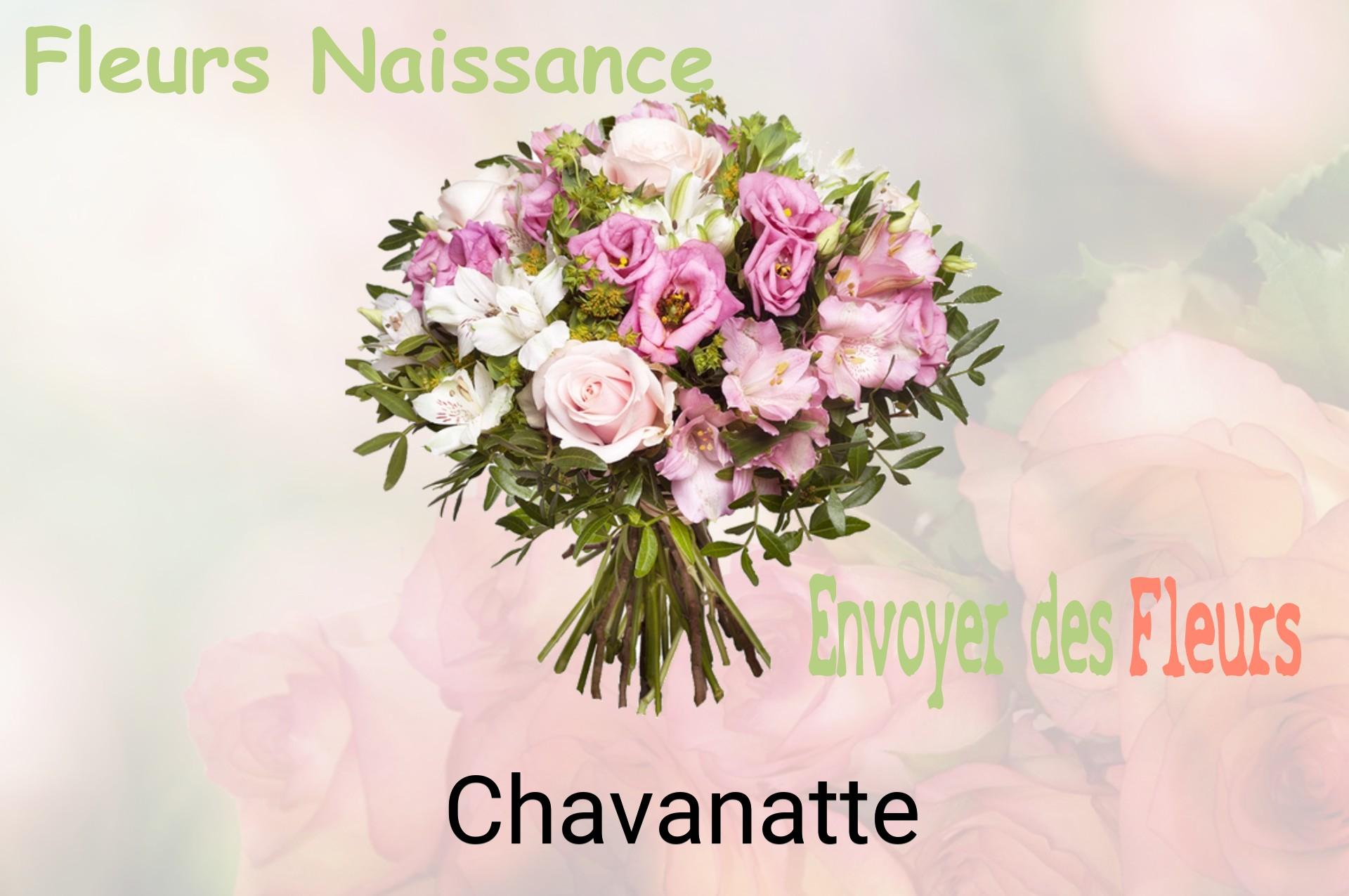 Bouquet de fleurs de naissance livré à Chavanatte